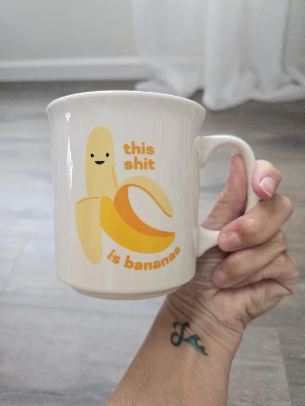 Fred Say Anything Genuine Ceramic Coffee Mug This Shit Is Bananas *Out Of Stock*